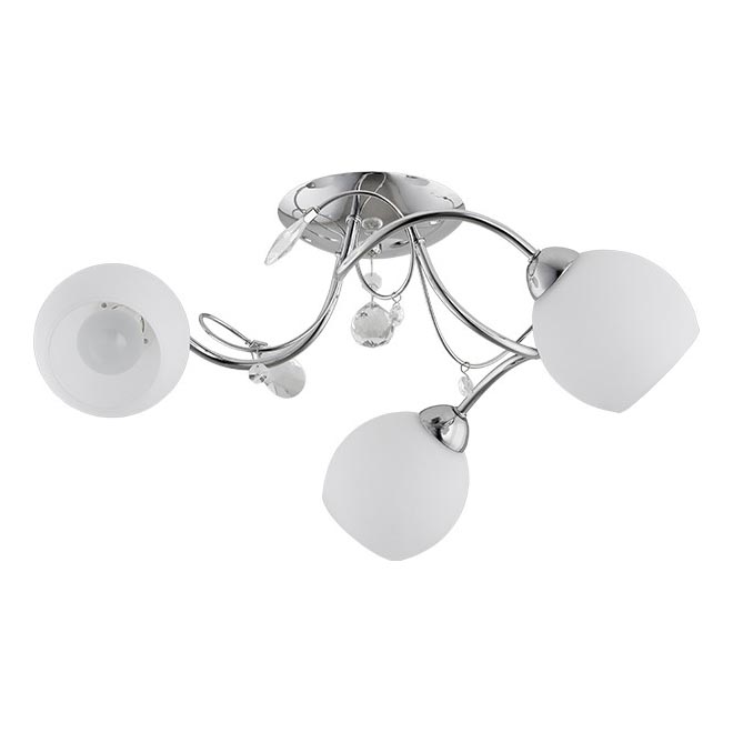Anbauleuchte LIVIA 3xE14/10W/230V glänzendes Chrom