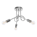 Anbauleuchte LOOP 3xE27/15W/230V glänzendes Chrom