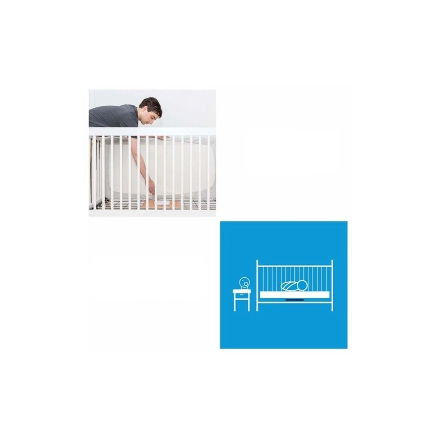 Angelcare - SET Atmungsmonitor 16x16 cm + Audio-Babyphone USB