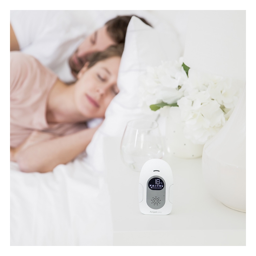 Angelcare - SET Atmungsmonitor 16x16 cm + Audio-Babyphone USB