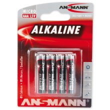 Ansmann 09630 LR03 AAA RED - 4 Stk. Alkalibatterie 1,5V