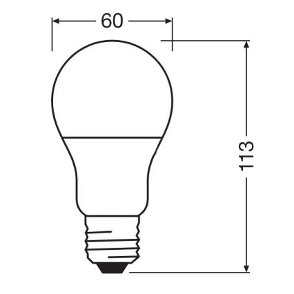 Antibakterielle LED-Glühbirne A60 E27/8,5W/230V 6500K - Osram