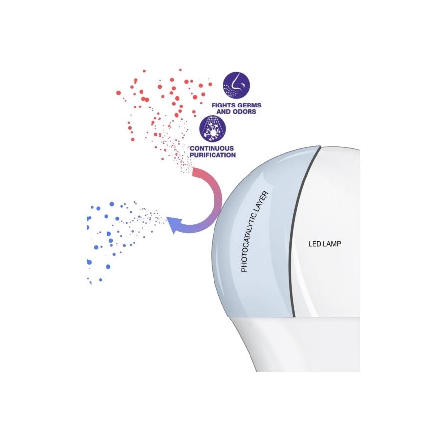 Antibakterielle LED-Glühbirne B40 E14/4,9W/230V 4000K - Osram