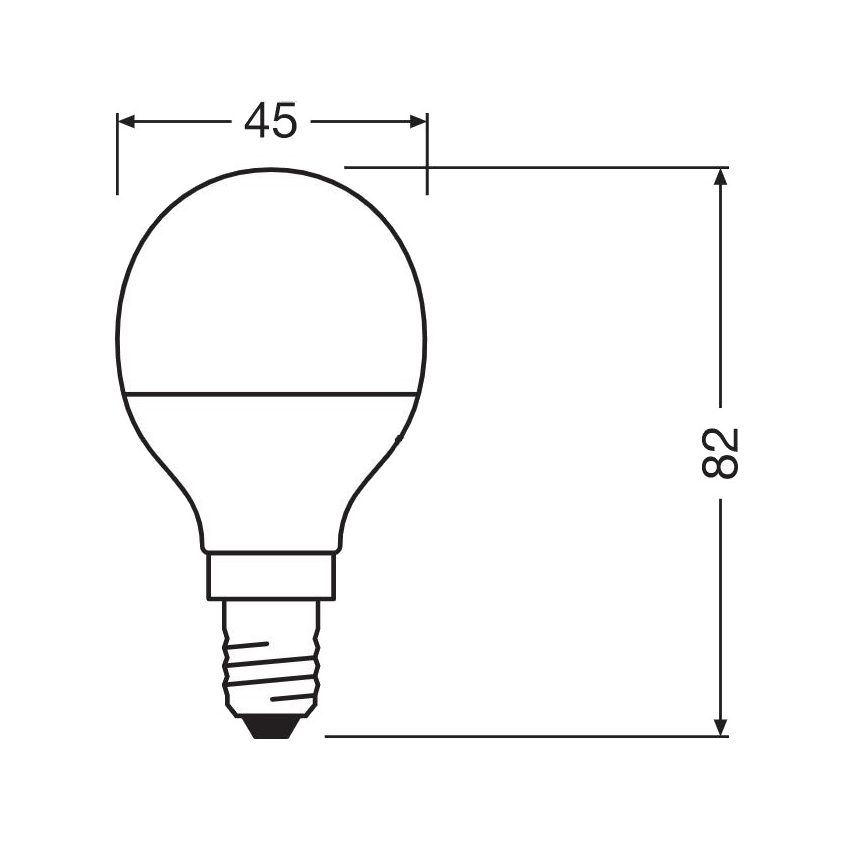 Antibakterielle LED-Glühbirne P40 E14/4,9W/230V 4000K - Osram