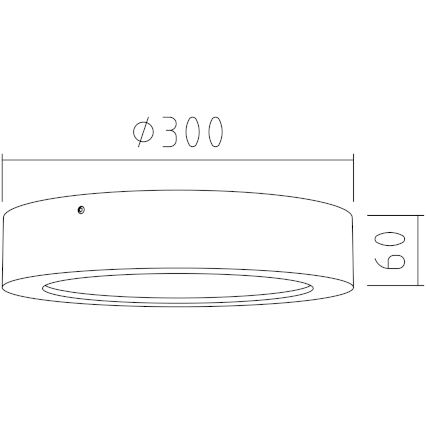 APLED - LED-Deckenleuchte RONDO LED/24W/230V d. 30 cm Holz