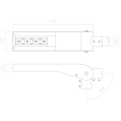 APLED - LED-Straßenlaterne FLEXIBO PREMIUM LED/19W/90-265V IP65 2700K