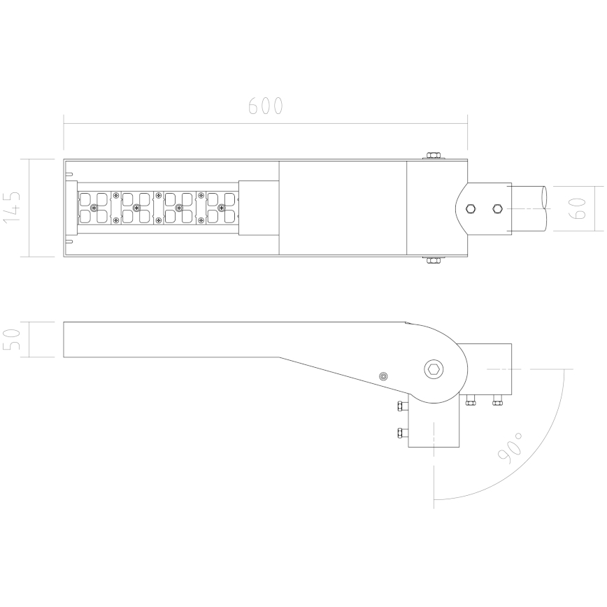 APLED - LED Straßenleuchte FLEXIBO PREMIUM LED/19W/90-265V IP65 2700K