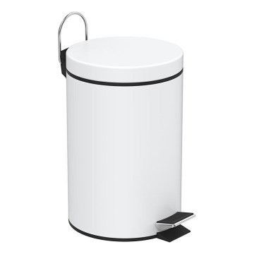 Aqualine - Abfalleimer SIMPLE LINE 3 l mattweiß