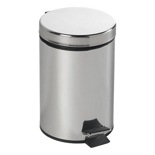 Aqualine - Abfalleimer SIMPLE LINE 3 l poliert Edelstahl
