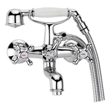 Aqualine - Badewannenset VICTORIA RETRO glänzender Chrom