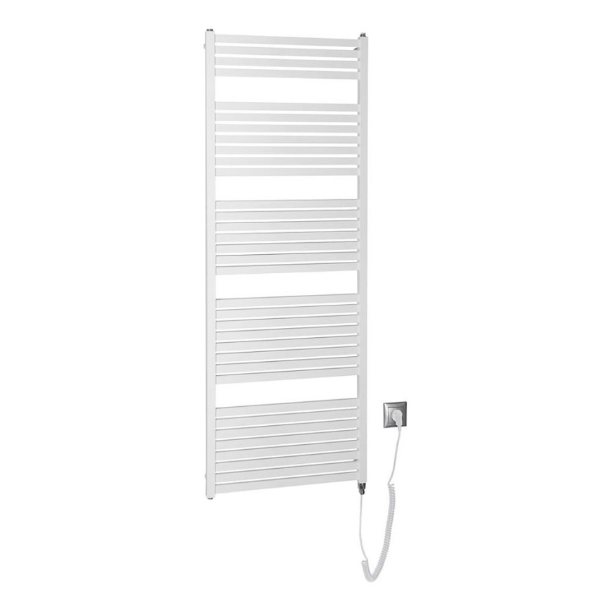 Aqualine - Badezimmer-Elektro-Heizkörper TONDI-E 800W/230V 169 cm weiß gerade