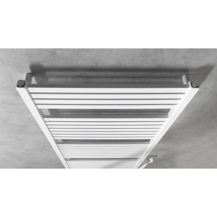Aqualine - Badezimmer-Elektro-Heizkörper TONDI-E 800W/230V 169 cm weiß gerade