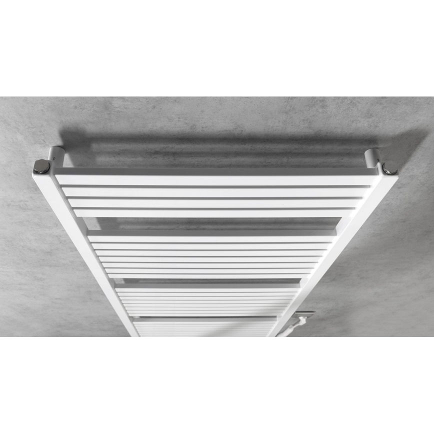 Aqualine - Badezimmer-Elektro-Heizkörper TONDI-E 800W/230V 169 cm weiß gerade