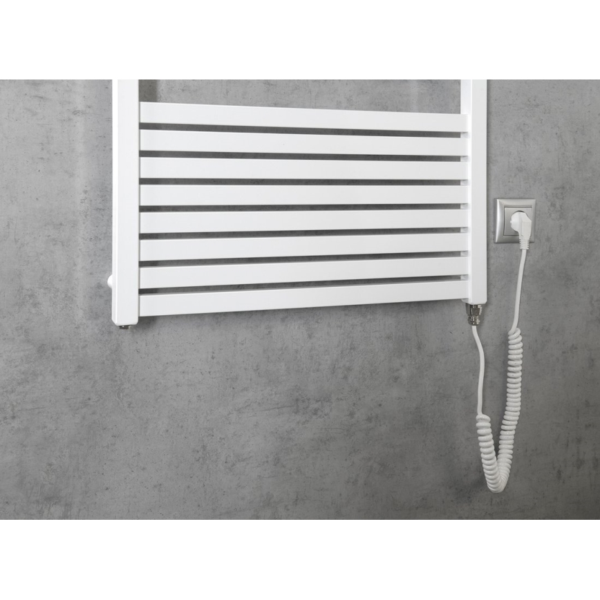 Aqualine - Badezimmer-Elektro-Heizkörper TONDI-E 800W/230V 169 cm weiß gerade