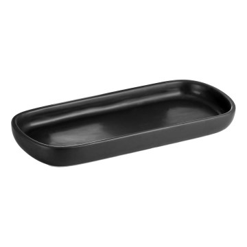 Aqualine - Badezimmer-Tablett NERO Keramik/schwarz