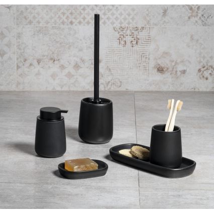 Aqualine - Badezimmer-Tablett NERO Keramik/schwarz