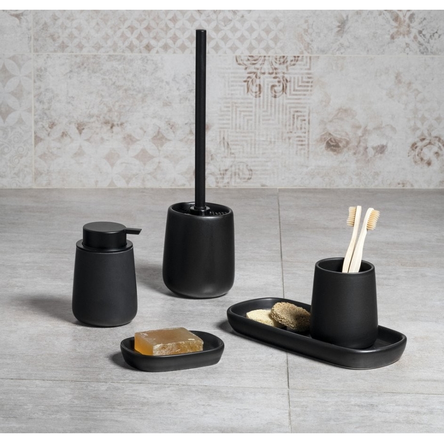 Aqualine - Badezimmer-Tablett NERO Keramik/schwarz