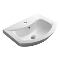 Aqualine - Einbauwaschbecken ZERO 55x44 cm Keramik/Weiß