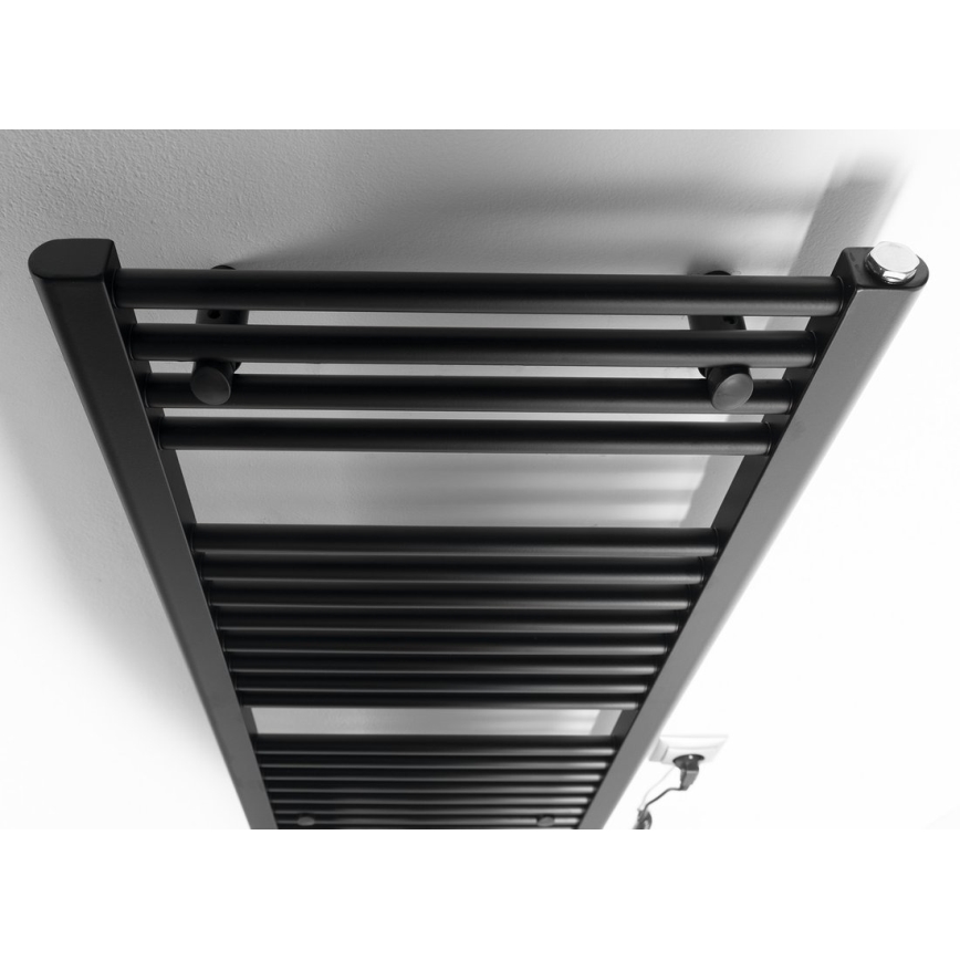 Aqualine - Elektrischer Badheizkörper DIRECT-E 300W 96x45 cm matt schwarz
