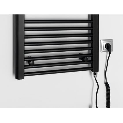 Aqualine - Elektrischer Badheizkörper DIRECT-E 300W 96x45 cm matt schwarz