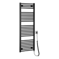 Aqualine - Elektrischer Badheizkörper DIRECT-E 400W 132x45 cm matt schwarz