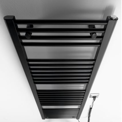 Aqualine - Elektrischer Badheizkörper DIRECT-E 400W 132x45 cm matt schwarz