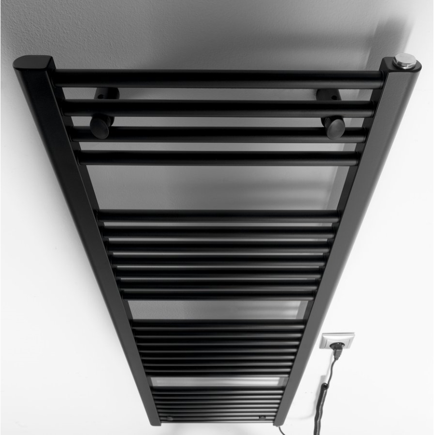 Aqualine - Elektrischer Badheizkörper DIRECT-E 400W 132x45 cm matt schwarz