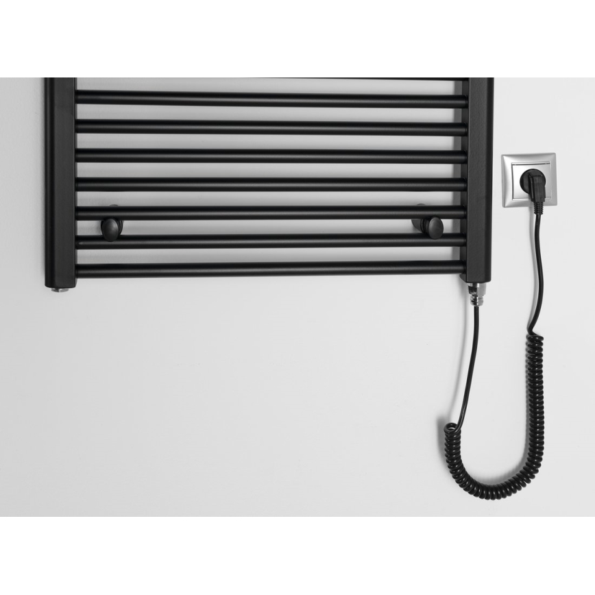 Aqualine - Elektrischer Badheizkörper DIRECT-E 400W 96x60 cm matt schwarz