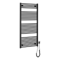 Aqualine - Elektrischer Badheizkörper DIRECT-E 600W 132x60 cm matt schwarz