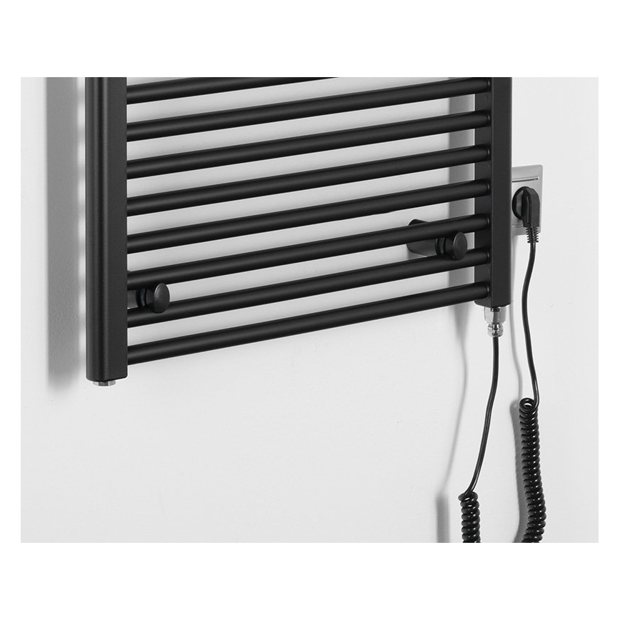 Aqualine - Elektrischer Badheizkörper DIRECT-E 600W 132x60 cm matt schwarz