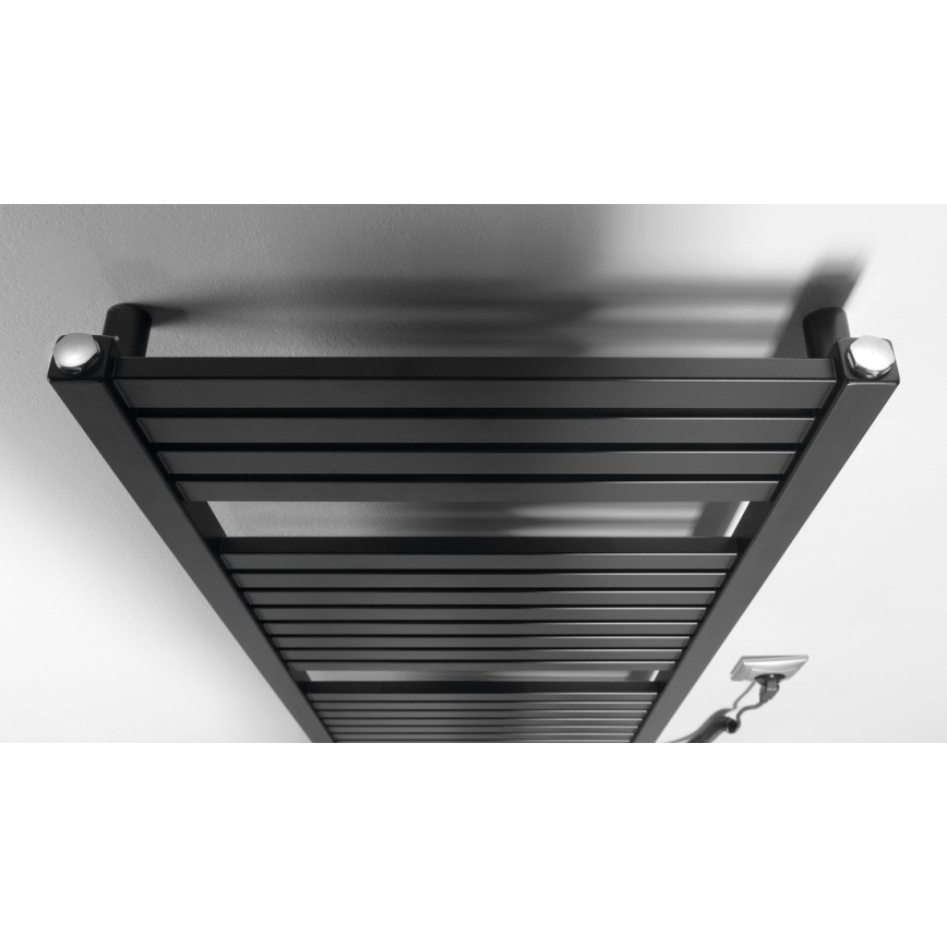 Aqualine - Elektrischer Badheizkörper TONDI-E 300W 97x45 cm matt schwarz
