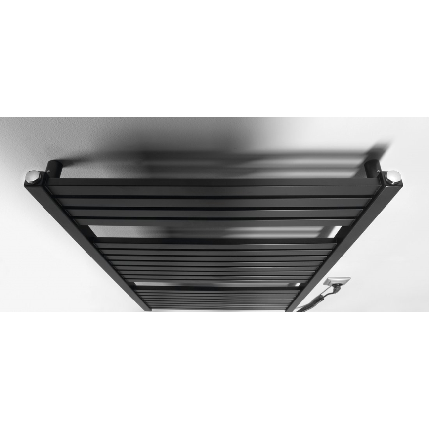 Aqualine - Elektrischer Badheizkörper TONDI-E 400W 97x60 cm matt schwarz