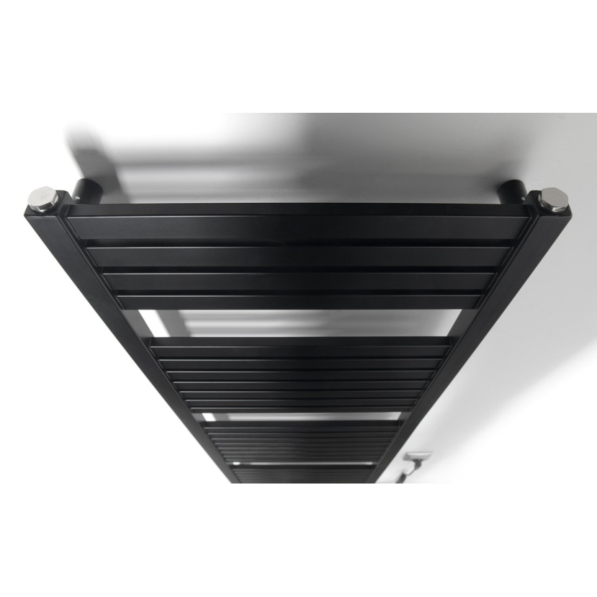 Aqualine - Elektrischer Badheizkörper TONDI-E 500 W 133 x 45 cm matt-schwarz