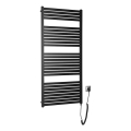 Aqualine - Elektrischer Badheizkörper TONDI-E 600 W 133x60 cm matt schwarz