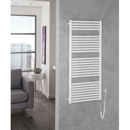 Aqualine - Elektrischer Badheizkörper TONDI-E 600W 133x60 cm weiß