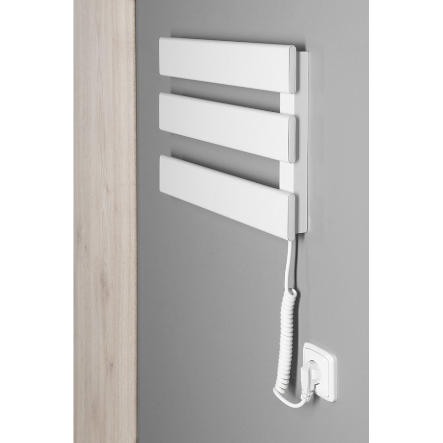Aqualine - Elektrischer Handtuchwärmer ELVIS 50 W 46x34 cm weiß