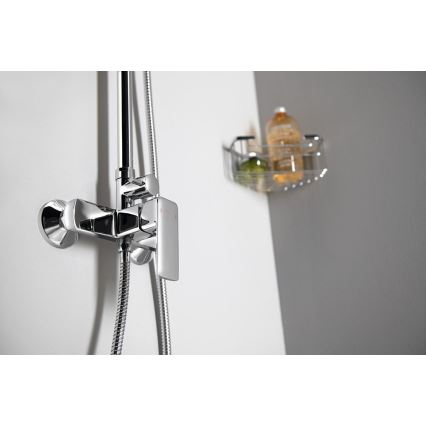 Aqualine - Duschset mit Armatur FACTOR glänzender Chrom