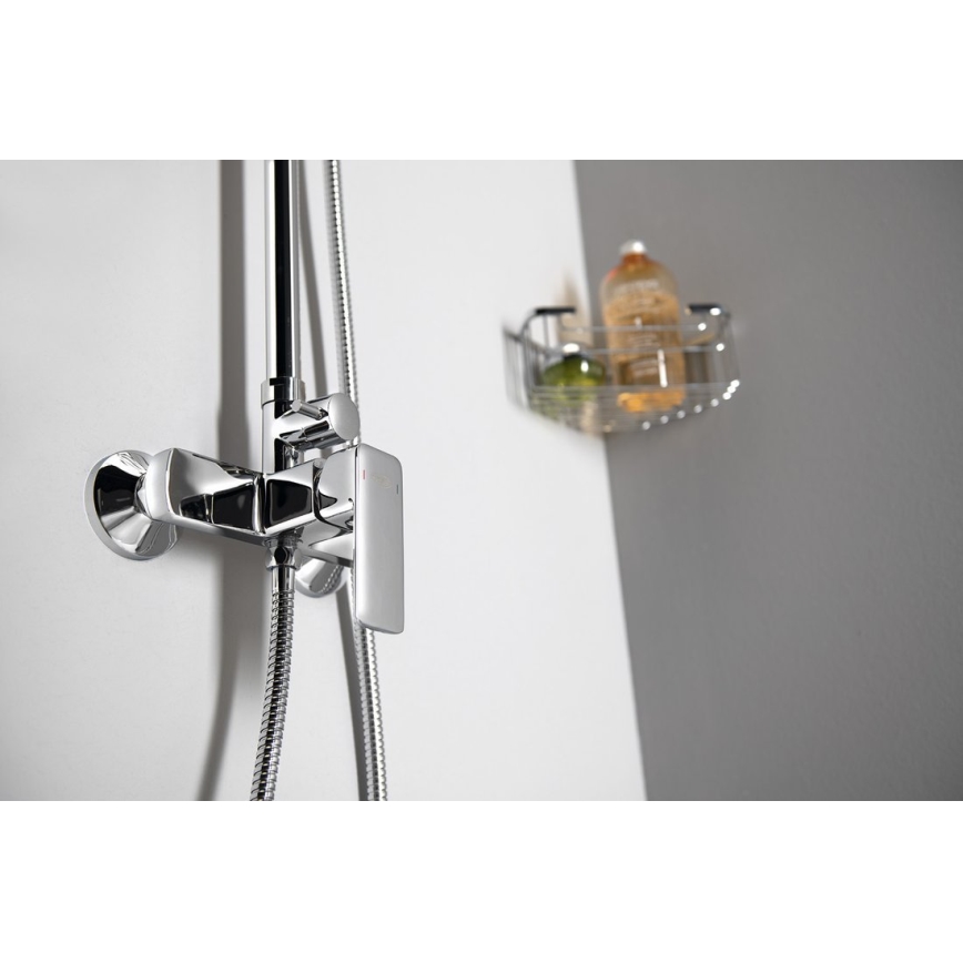 Aqualine - Duschset mit Armatur FACTOR glänzender Chrom