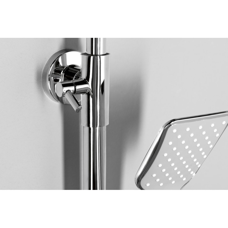 Aqualine - Duschset mit Armatur FACTOR glänzender Chrom