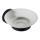 Aqualine - Wandmontierte Seifenschale SAMBA milchiges Glas/matt schwarz