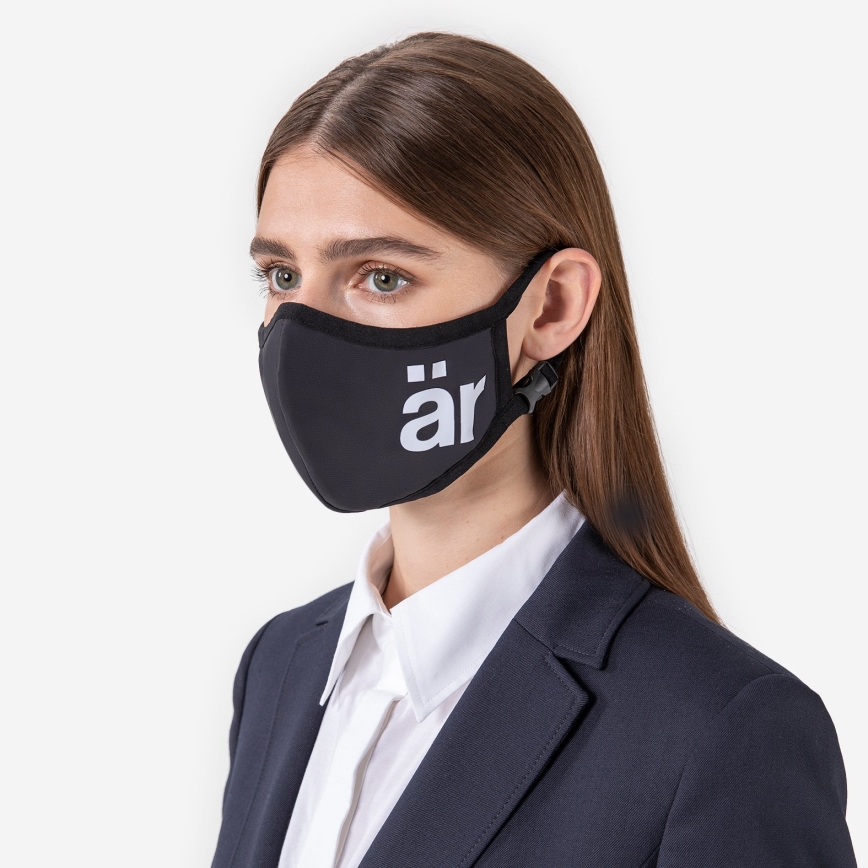 ÄR Antivirale Atemschutzmaske - Big Logo L - ViralOff 99% - effektiver als FFP2