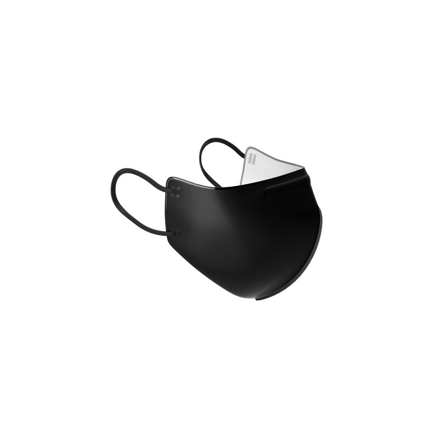 ÄR Antivirale Atemschutzmaske - Big Logo M - ViralOff® 99% - wirksamer als FFP2 schwarz 5St.