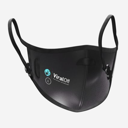 ÄR Antivirale Atemschutzmaske - Big Logo S - ViralOff® 99% - wirksamer als FFP2