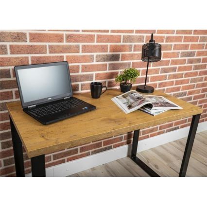 Arbeitstisch BLAT 120x60 cm schwarz/braun