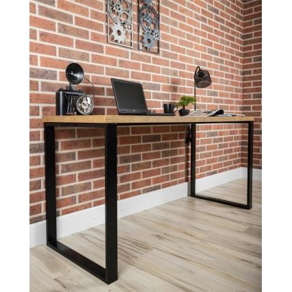 Arbeitstisch BLAT 160x60 cm schwarz/braun