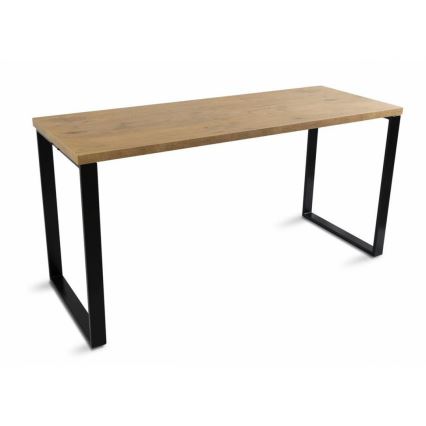 Arbeitstisch BLAT 160x60 cm schwarz/braun