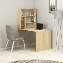 Arbeitstisch mit Regal SEDIR 154,2x59 cm beige