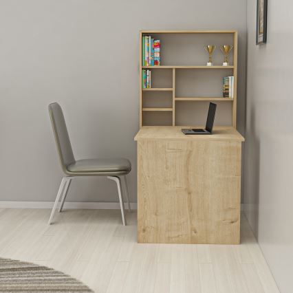 Arbeitstisch mit Regal SEDIR 154,2x59 cm beige