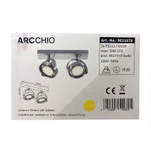 Arcchio - Dimmbarer LED-Strahler MUNIN 2xES111/GU10/11,5W/230V