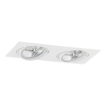 Argon 1046 - Einbauleuchte OLIMP 2xGU10-AR111/12W/230V weiß